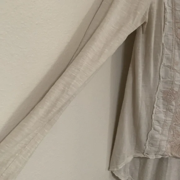 Free People vintage top, long sleeves, beige/off white - Picture 2 of 5